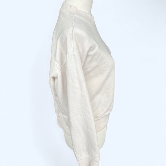 A New Day Cream Relaxed Sweatshirt with Mandarin Collar - Picture 2 of 5